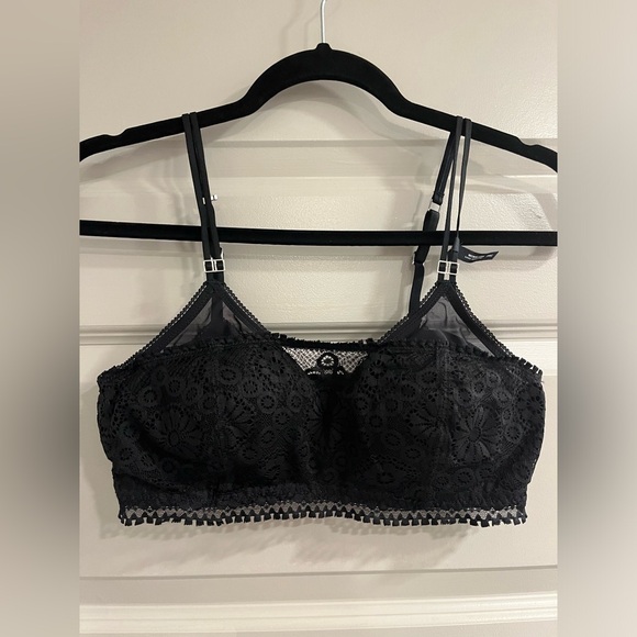 NWT AERIE REAL POWER WIRELESS PUSH UP JOY LACE BRA 34C - Picture 2 of 8